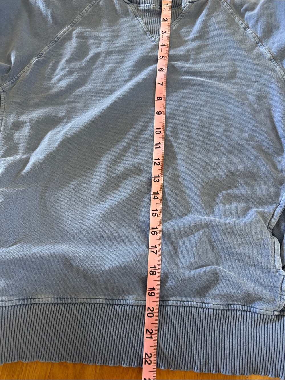 Super cute and comfy Zenana vintage wash crewneck in a soft light blue shade 💙 - Picture 7 of 7